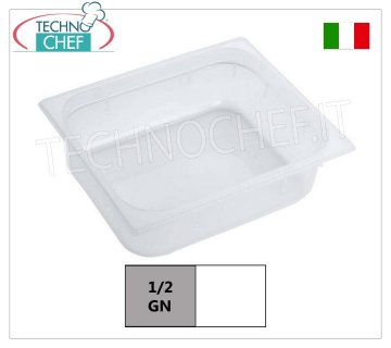 Contenedores Gastronorm GN 1/2 en polipropileno, tamaño 325x265mm