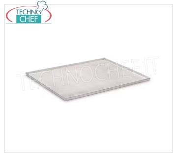Bandeja de aluminio microperforada para repostería, dim.mm.600x400x20h