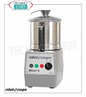 ROBOT COUPE - Cortador-Homogeneizador Blixer 4, depósito de 4,5 lt., 1 velocidad, dim.mm 460x226x304h