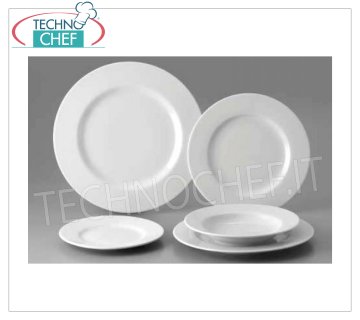 SATURNIA - Colección ETRUSCA BIANCO en Porcelana - Vajilla para Restaurante PLATO LISO, Colección Etrusca Blanca, Diámetro cm.28, Marca SATURNIA -- Disponible en paquetes de 6