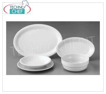 SATURNIA - Platos y Vajillas de Porcelana Blanca - Colección ROMA - Gama Completa