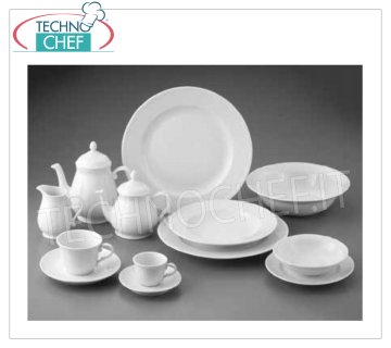 GURAL PORSELEN - Porcelánico para Restaurante PLATO LISO, Colección Venice White, cm.30, Marca GÜRAL PORSELEN -- Disponible en paquetes de 6