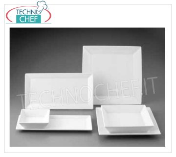 GURAL PORSELEN - Porcelánico para Restaurante PLATO LISO, Colección Merid White, cm.21x21, Marca GÜRAL PORSELEN -- Disponible en packs de 12 piezas