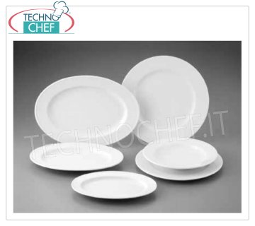 GURAL PORSELEN - Porcelánico para Restaurante PLATO LISO, Colección Delta Bianco, cm.32, Marca GÜRAL PORSELEN -- Disponible en paquetes de 6