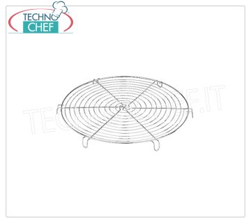 Parrillas de acero inoxidable Gastronorm REJILLA PARA PASTELERÍA DE ACERO INOXIDABLE CON PIES, Diámetro Cm.30