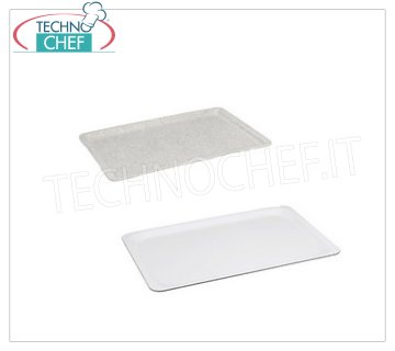 Bandejas autoservicio en poliéster Bandeja rectangular en laminado blanco, CAMBRO, Cm.53x32,5