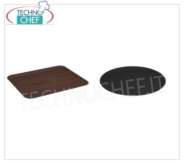 Bandejas para servicio de bar Bandeja laminada antideslizante nogal rectangular, CAMBRO, Cm.46X36