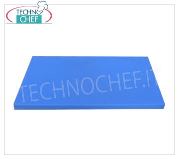 Technochef - Tablas de cortar de polietileno Tabla de cortar de polietileno con tope, color azul