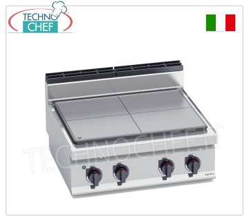 TECHNOCHEF - COCINA SOLIDA ELÉCTRICA, Kw.9, Mod.E7TPB COCINA ELÉCTRICA FIJA, BERTOS, Línea MACROS 700, Serie HIGH POWER, 4 ZONAS DE COCCIÓN, MANDOS INDEPENDIENTES, V.400/3+N, Kw.9,00, Peso 80, dim.mm.800x700x290h