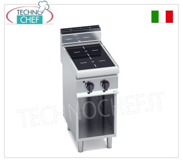 TECHNOCHEF - COCINA ELÉCTRICA 2 ZONAS INFRARROJOS sobre MUEBLE ABIERTO, Kw.6,4, Mod.E7P2M/VTR