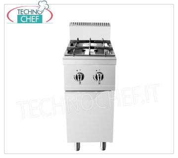 Technochef - COCINA A GAS 2 QUEMADORES en MÓVIL, Kw.14,00