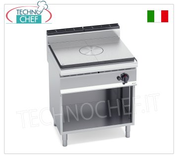 TECHNOCHEF - COCINA SOLIDA DE GAS sobre MUEBLE ABIERTO, Kw.10, Mod.G7TPM COCINA SOLIDA A GAS sobre MUEBLE ABIERTO, BERTOS, Línea MACROS 700, Serie HIGH POWER, Potencia térmica 10,00 Kw, Peso 88, dim.mm.800x700x900h