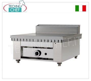 Cocina piadina a GAS con PLACA DE ACERO, Versión superior Cocina piadina a gas versión superior con placa de acero 600x600 para 4 piadinas, potencia térmica 6,7 ​​kw, dim. exterior mm 650x730x440h