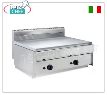 Technochef - Cocina Piada a GAS DE MOSTRADOR, con 2 ZONAS DE COCCIÓN con MANDOS INDEPENDIENTES COCINADORA PROFESIONAL DE GAS DE BANCO, con placa de 800x590 mm, 2 ZONAS DE COCCIÓN con MANDOS INDEPENDIENTES, Potencia térmica Kw.14,00, Peso 76 Kg, dim.mm.800x700x500h