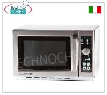 MENUMASTER, Horno microondas profesional, mod. RCS511DSE, CONTROLES MANUALES Horno microondas profesional MENUMASTER, con MANDOS MANUALES, cámara de cocción 368x381x216h mm, apto para 2/3 recipientes GN, potencia 1,1 kW, V.230/1, 1,55 kW, peso 18,6 Kg, dim.mm 559x438x349h