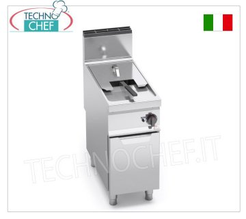 TECHNOCHEF - FREIDORA A GAS MÓVIL, 1 DEPÓSITO de 18 litros, Controles Analógicos, Mod.9GL18MI FREIDORA A GAS MÓVIL, BERTO'S, Línea MAXIMA 900, Serie FREIDORA A GAS INDIRECTA, 1 DEPÓSITO de 18 litros, Controles Analógicos, Calentamiento Indirecto, Potencia térmica Kw.14,00, Peso 59 Kg, dim.mm.400x900x900h