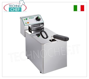 FIMAR - Technochef, Freidora eléctrica de encimera, 1 cuba de 4 litros, Mod.FR4N