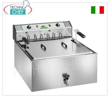 Fimar - FREIDORA DE MOSTRADOR ELÉCTRICA para PASTELERÍA, 25 lt, mod.SF25P Freidora eléctrica de encimera para bollería, 25 litros, producción horaria 45 kg/h, V.400/3+N, Kw.9, Peso 22,5 Kg, dim.mm.585x660x440h