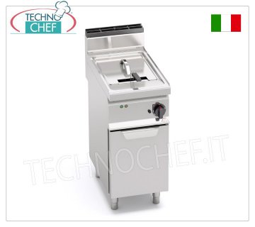 TECHNOCHEF - FREIDORA ELÉCTRICA sobre MÓVIL, 1 DEPÓSITO de 18 litros, Mod.E7F18-4M FREIDORA ELÉCTRICA sobre MÓVIL, BERTOS, Línea MACROS 700, Serie TURBO, 1 DEPÓSITO de 18 litros, V.400/3+N, Kw.13,5, Peso 50 Kg, dim.mm.400x700x900h