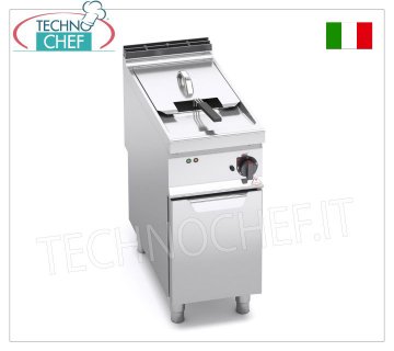 TECHNOCHEF - FREIDORA ELÉCTRICA sobre MÓVIL, 1 DEPÓSITO de 18 litros, Controles Analógicos, Mod.E9F18-4M