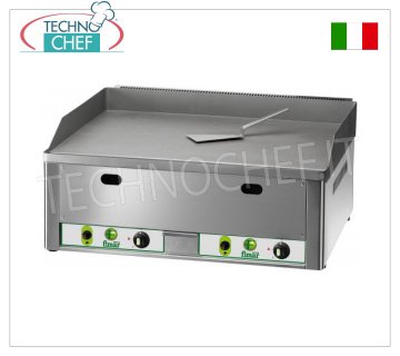 FIMAR - Fry Top Profesional de Encimera a Gas, Doble Placa Lisa, Mod.FRY2LM