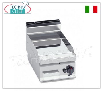 PLANCHA A GAS con PLACA LISA en compuesto PULIDO, Mod. G7FL4B/CPD