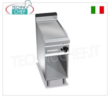 PLANCHA A GAS con PLACA MULTIPAN LISA, sobre MUEBLE, mod. G9FL4M