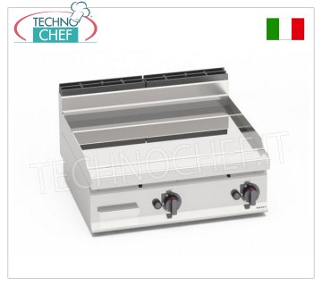 PLANCHA A GAS con PLACA compuesta LISA, Mod. G7FL8B-2/CPD