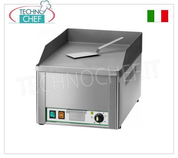 FIMAR - Fry Top Eléctrico Profesional de Encimera, Plancha Lisa, Mod.FRY1L PLANCHA ELÉCTRICA DE MESA, 1 MÓDULO con PLACA DE ACERO LISO ARENADO, CONTROL TERMOSTÁTICO de 50° a 300°C, V 230/1, Kw 3,00, dimensiones exteriores. mm 335x570x300h