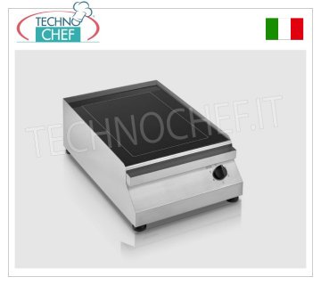 TECHNOCHEF - Placa/Fry Top Eléctrica con Placa Vitrocerámica, mod.PFT.A.G1-V