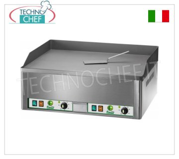 FIMAR - Fry Top Eléctrico Profesional de Encimera, Doble Placa Lisa, Mod.FRY2L