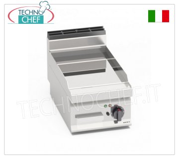 PLANCHA ELÉCTRICA con PLACA LISA en compuesto, módulo, Mod. E7FL4BP/CPD