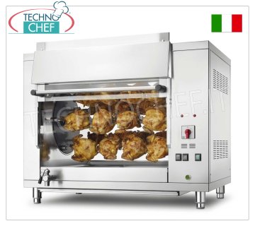 ASADOR PLANETARIO A GAS con 5 VARILLAS para 20 POLLOS,