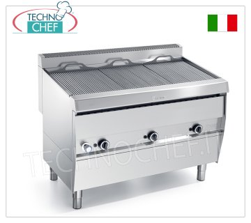 GRILL DE VAPOR DE GAS versión MÓVIL, 3 Módulos - ARRIS - Serie 700 - Solicitar Cotización GRILL DE GAS VAPOR versión móvil, 3 MÓDULOS con mandos independientes con 3 ZONAS DE COCCIÓN de 390x470 mm, completo con parrilla de varillas, potencia térmica 31,50 kw, dimensiones exteriores 1195x700x850h mm