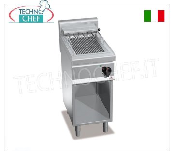 TECHNOCHEF - PARRILLA ELÉCTRICA, 1 módulo sobre MUEBLE ABIERTO, Kw.4,08, Mod.E7CG40M