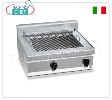 TECHNOCHEF - PARRILLA ELÉCTRICA, Módulo DOBLE SUPERIOR, Kw.8,16, Mod.E7CG80B