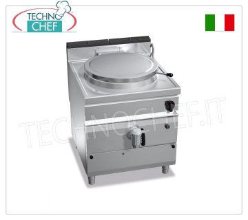 TECHNOCHEF - Cacerola cilíndrica a gas 150 litros, calentamiento directo, Mod.G9P15D