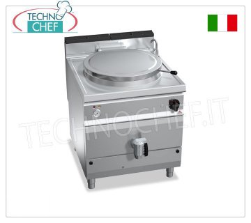TECHNOCHEF - Cacerola cilíndrica a gas 150 litros, calentamiento indirecto, Mod.G9P15I