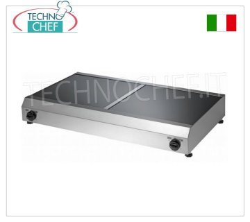 TECHNOCHEF - Placa eléctrica con doble placa vitrocerámica Ø 31 cm, Mod.PC40/2