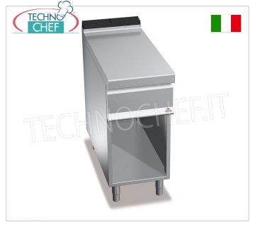 TECHNOCHEF - ENCIMERA NEUTRA sobre MUEBLE ABIERTO, 1 módulo de 400 mm, Mod.N9T4M
