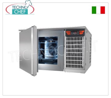 TECNODOM - Abatidor de temperatura para 3 GN 2/3 BANDEJAS, V. 230/1, kw 0,652 - dim.mm.658x630x420h