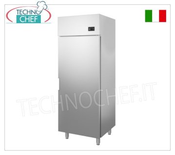 Technochef - Armario Frigorífico 1 Puerta, 600 lt, Ventilado, Temp.-15°/-18°C, Clase D Armario Congelador 1 Puerta, Profesional, Estructura exterior en acero inoxidable, 600 lt, Temp.-15°/-18°C, ECOLÓGICO en Clase D, Gas R290, ventilado, V.230/1, Kw.0, 48 , peso 70 kg, dim.mm.720x700x2020h