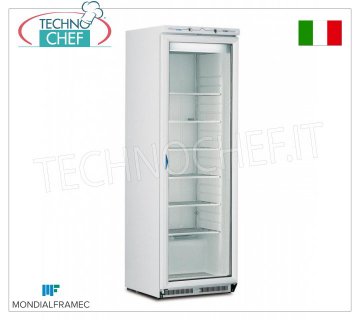 MONDIAL FRAMEC - Armario congelador 1 puerta de cristal, lt.360, Clase D, Mod.ICEPLUSN40
