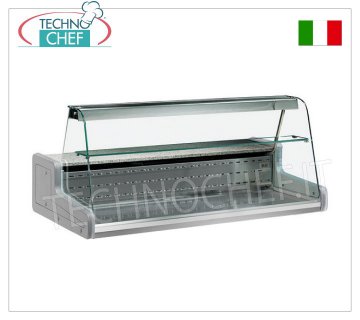 MUEBLE EXPOSITOR REFRIGERADO PARA MOSTRADOR, versión con VIDRIO CURVADO, mod.VRY8