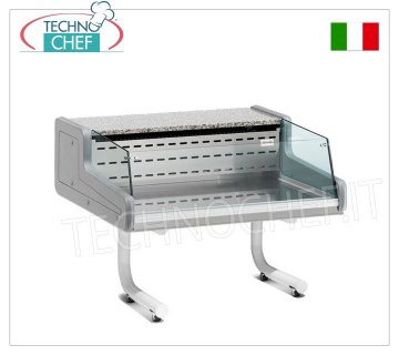 VITRINA REFRIGERADA SOBRE SOPORTE CON RUEDAS, AUTOSERVICIO versión abierta, mod.VRS7