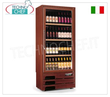 Technochef - VINOTECA DE 1 PUERTA para 112 botellas, MONOTEMPERATURA o MULTITEMPERATURA,