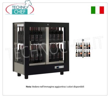 CAJAS-BODEGA para VINO capacidad 64 botellas Verticales, Estáticas-Ventiladas, 4 Lados de Vidrio para INSTALACIÓN CENTRAL