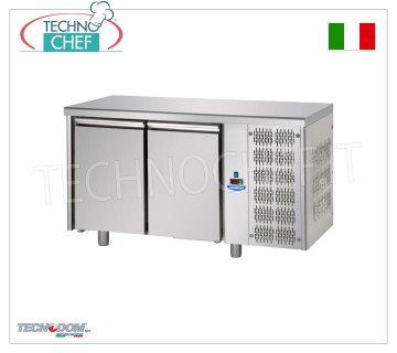 TECNODOM - Mesa Refrigerada 2 PUERTAS, Capacidad 440 lt, Bandejas Pastelería mm 600x400