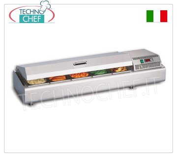 Technochef - VITRINA MOSTRADOR CALIENTE, línea GASTROSERVICE, temp.+30°/+70°C