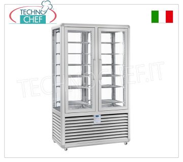 TECHNOCHEF - Congelador Vetrina para Heladería 2 Tamaños, Temp.-15°-25°C, Lt.742, Mod.CGL700S/S